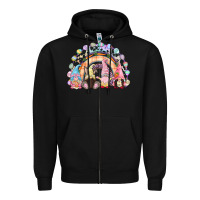 Black Easter Day rainbow gnomes Zipper Hoodie - CowGirlArtShop