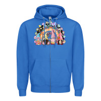 True Royal Easter Day rainbow gnomes Zipper Hoodie - CowGirlArtShop