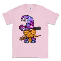 Bubblegum Pink witch gnome with broom Classic Tee - BundleAndBundleShop