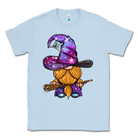 Dusty Blue witch gnome with broom Classic Tee - BundleAndBundleShop