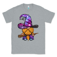 Heather Grey witch gnome with broom Classic Tee - BundleAndBundleShop