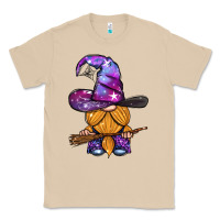 Mushroom witch gnome with broom Classic Tee - BundleAndBundleShop
