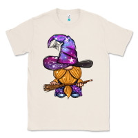 Natural witch gnome with broom Classic Tee - BundleAndBundleShop