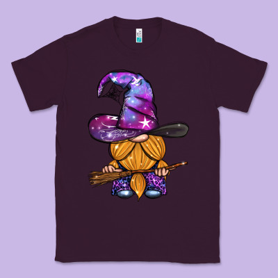 Witch Gnome With Broom Classic Tee Designed By Bundleandbundleshop