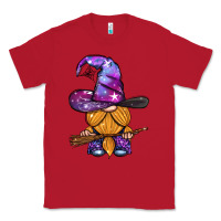 Red witch gnome with broom Classic Tee - BundleAndBundleShop