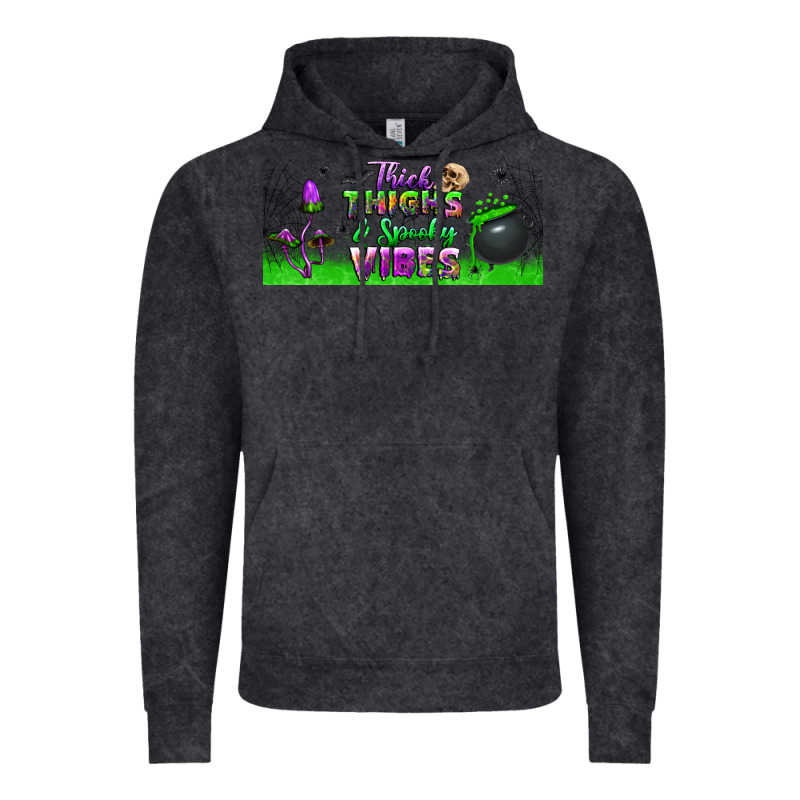 Thick Thighs And Spooky Vibes Libbey Glass Vintage Hoodie by BundleAndBundleShop | Teevron