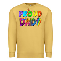 Antique Gold Western Proud Dad Premium Sweatshirt - BundleAndBundleShop