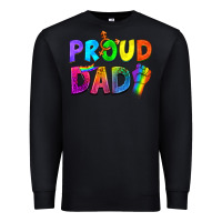 Black Western Proud Dad Premium Sweatshirt - BundleAndBundleShop