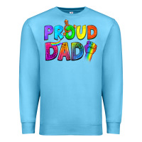 Ocean Blue Western Proud Dad Premium Sweatshirt - BundleAndBundleShop