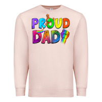 Pale Pink Western Proud Dad Premium Sweatshirt - BundleAndBundleShop