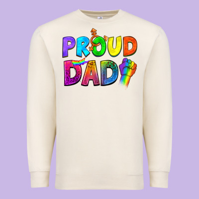 Western Proud Dad Premium Sweatshirt Designed By Bundleandbundleshop