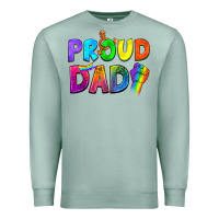 Seafoam Western Proud Dad Premium Sweatshirt - BundleAndBundleShop