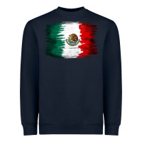 Navy Mexican flag Heavyweight Sweatshirt - NancyCooperArtShop