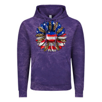 Cloud Purple american flag leopard Vintage Hoodie - RanaPortraitStore