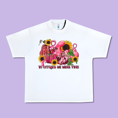 In October We Wear Pink Urban Heavy Tee Designed By Lillyallendesigns