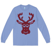 Colony Blue Christmas Deer Ugly Long Sleeve Tee - Bettercallsaul