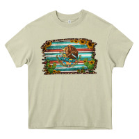 Mossy cactus turquoise serape leopard mexican flag Heavy Core Tee - Jasminsmagicworld