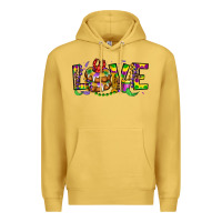 Antique Gold mardi gras love Premium Hoodie - OliviaCreatesArt