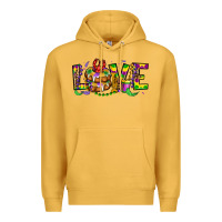 Mustard mardi gras love Premium Hoodie - OliviaCreatesArt