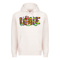Pale Pink mardi gras love Premium Hoodie - OliviaCreatesArt