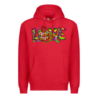 Red mardi gras love Premium Hoodie - OliviaCreatesArt
