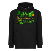 Black Let the shenanigans begin St. Patricks Day Heavyweight Hoodie - FaDigitalArtStudio