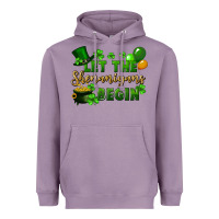 Lavender Let the shenanigans begin St. Patricks Day Heavyweight Hoodie - FaDigitalArtStudio