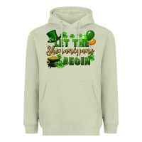 Matcha Let the shenanigans begin St. Patricks Day Heavyweight Hoodie - FaDigitalArtStudio