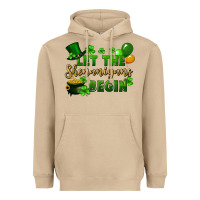 Mushroom Let the shenanigans begin St. Patricks Day Heavyweight Hoodie - FaDigitalArtStudio