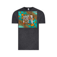 Vintage Black Fall Autumn Leopard Serape Mama Vintage Tee - LillyAllenDesigns