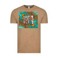 Vintage Coffee Fall Autumn Leopard Serape Mama Vintage Tee - LillyAllenDesigns