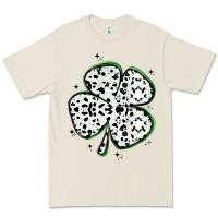 Bone four leaf clover dalmatian print grunge Premium Tee - MaliasSmallBusiness
