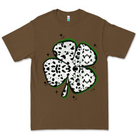 Cacao four leaf clover dalmatian print grunge Premium Tee - MaliasSmallBusiness
