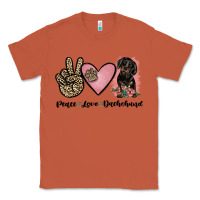 Copper peace love dachshund Classic Tee - JahusDesignShop