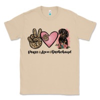 Mushroom peace love dachshund Classic Tee - JahusDesignShop