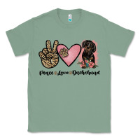 Sage peace love dachshund Classic Tee - JahusDesignShop