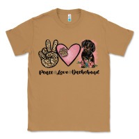Toasted Coconut peace love dachshund Classic Tee - JahusDesignShop