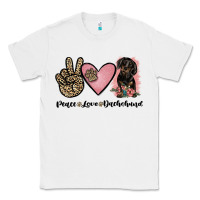 White peace love dachshund Classic Tee - JahusDesignShop