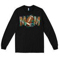Black American football mom Long Sleeve Tee - Jasminsmagicworld
