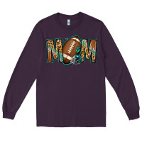 Plum American football mom Long Sleeve Tee - Jasminsmagicworld