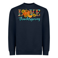 Navy Love Thanksgiving Heavyweight Sweatshirt - texasbilliewilder