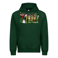Forest Green jesus İs the reason Urban Hoodie - CowhideDigitalArt