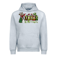 Heather Grey jesus İs the reason Urban Hoodie - CowhideDigitalArt