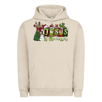 Pigment French Oak jesus İs the reason Urban Hoodie - CowhideDigitalArt