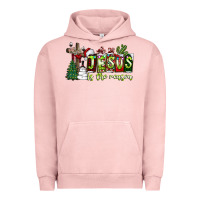 Pigment Salmon jesus İs the reason Urban Hoodie - CowhideDigitalArt