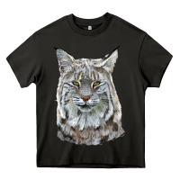 Asphalt Bobcat Head Heavy Core Tee - LillyAllenDesigns