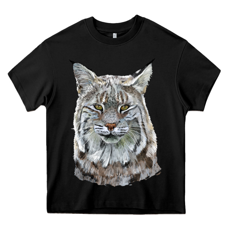 Bobcat Head Heavy Core Tee by LillyAllenDesigns | Teevron