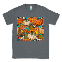 Charcoal Heather fall pumpkin tumbler Classic Tee - BundleAndBundleShop