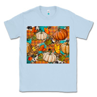 Dusty Blue fall pumpkin tumbler Classic Tee - BundleAndBundleShop