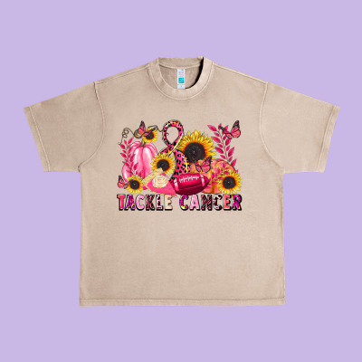 Tackle Cancer Urban Heavy Tee Designed By Lillyallendesigns